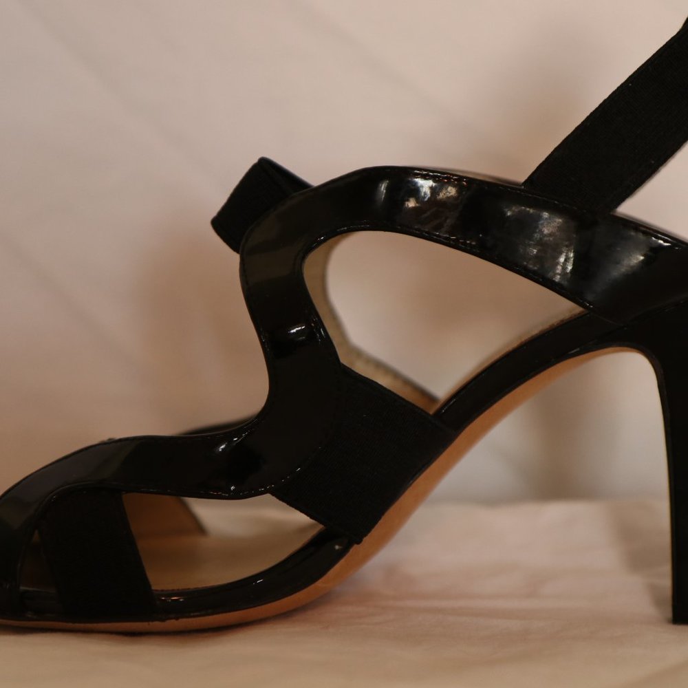 ARNOLD CHURGIN BLACK SANDALS SIZE 8 1/2 USED - Picture 10 of 16